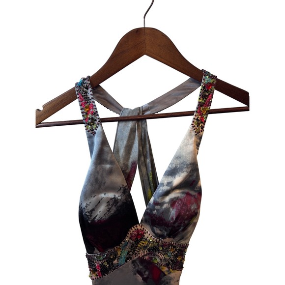 Dave & Johnny by Laura Ryner Formal Prom Dress Women's Size 0 Beaded Gown - Picture 2 of 6